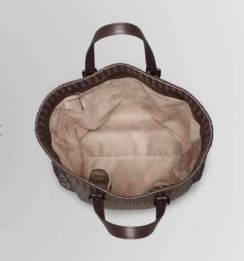 Bottega Veneta Lambskin Tote Bag 1027 brown